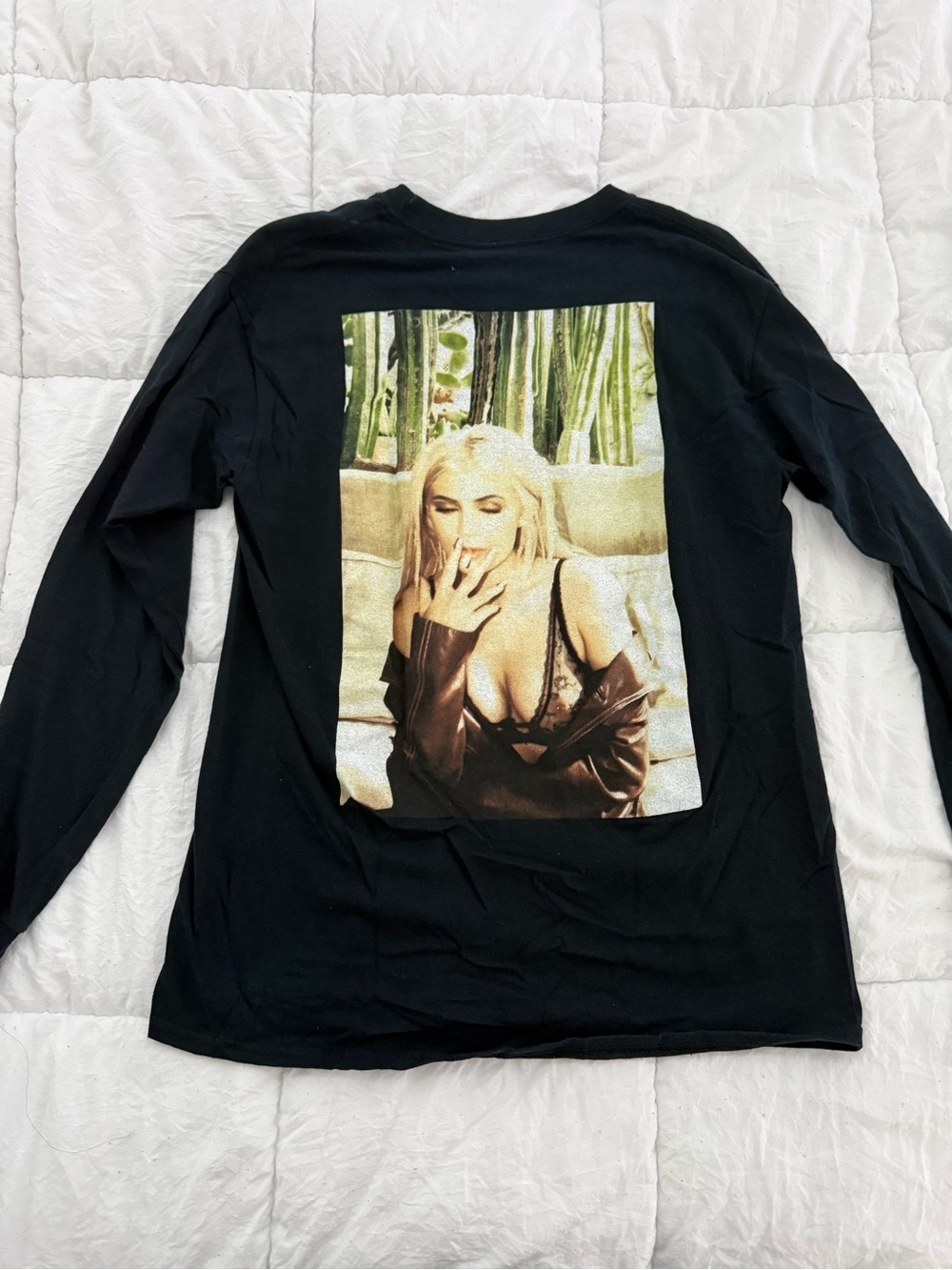 Kylie Cosmetics Black Long-Sleeve Graphic Tee